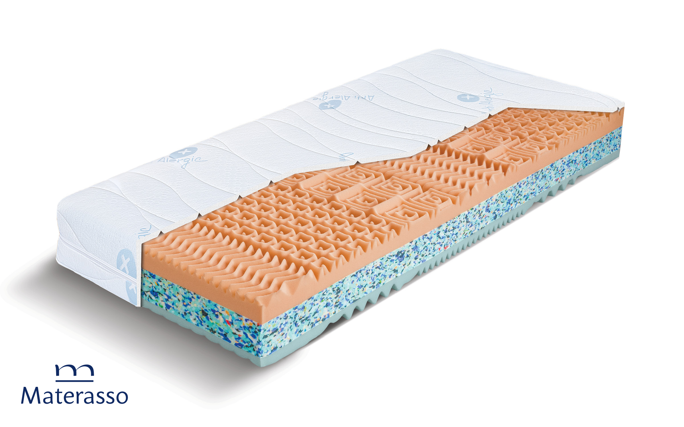 Saltea 90/200, cu doua fete Hudson, alb  1